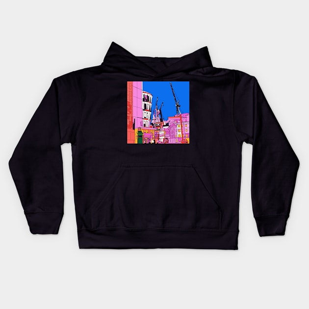 The City- London Town Kids Hoodie by juliechicago